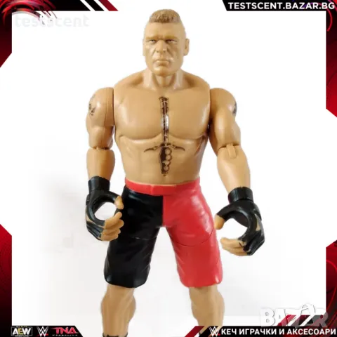 Екшън фигура WWE Brock Lesnar Брок Леснар Super Striker играчка WWE MMA UFC, снимка 1 - Фигурки - 48230646