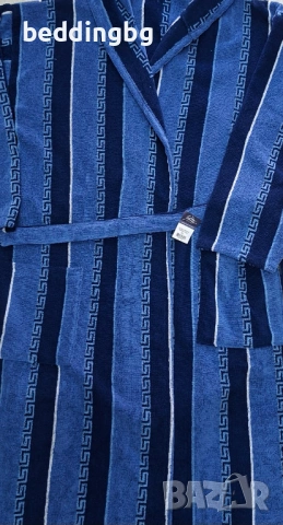 ​🔝 Мъжки халат "Яна" Панагюрище – 100% Памук (S до 3XL), снимка 3 - Хавлиени кърпи - 54133655