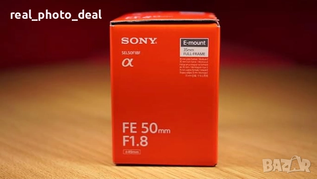 обектив Sony FE 50mm f/1.8 - чисто нов, 2г. гаранция, снимка 3 - Обективи и филтри - 52155422