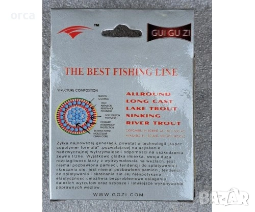 Монофилно влакно GUI GU ZI 100m кристално здраво, снимка 3 - Такъми - 53824032