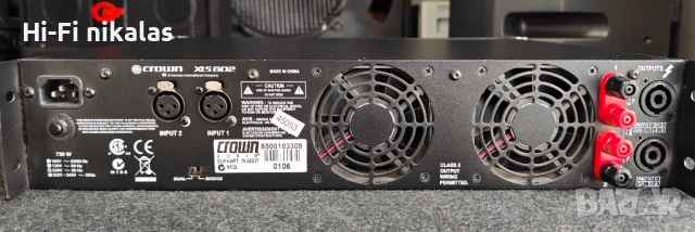 професионално стъпало усилвател CROWN XLS 602, снимка 5 - Ресийвъри, усилватели, смесителни пултове - 50657110