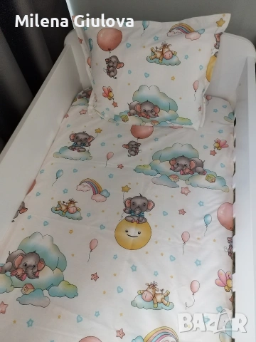 Детско спално бельо Ранфорс за кошара, снимка 12 - Спално бельо - 54247146