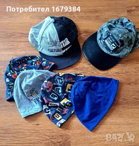 Детски шапки лято-есен 6 броя