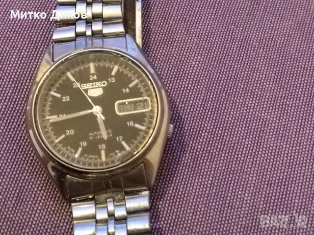 Seiko 5 original Japan authomatic 21 juwels water resistant 871293 часовник марков точен с датник, снимка 5 - Мъжки - 52710574