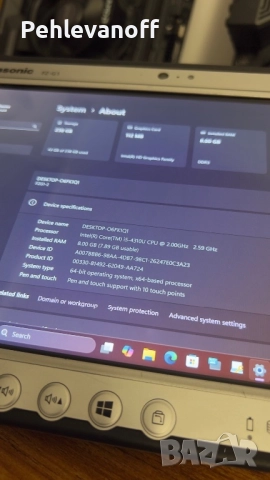 Брониран таблет Panasonic FZ-G1 core i5, снимка 3 - Таблети - 51861012