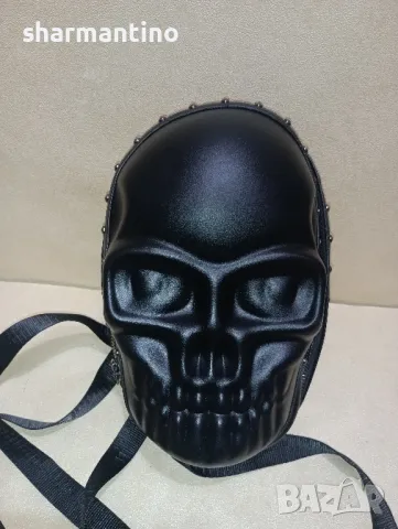 кожена череп раница - 42 лв, снимка 5 - Чанти - 49785350