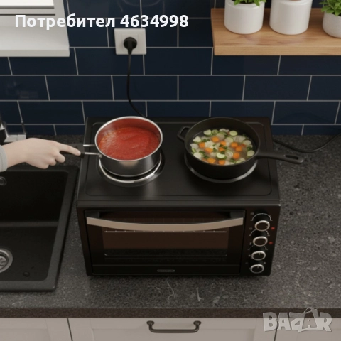 Малка готварска  печка TERMOMAX TXC56CL, снимка 4 - Печки, фурни - 52579394