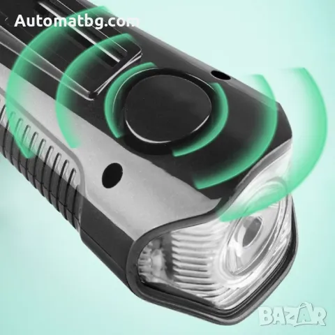 LED фар за велосипед Automat, С дисплей и клаксон, снимка 5 - Аксесоари за велосипеди - 49089277