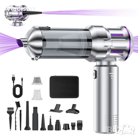 Преносима многофункционална прахосмукачка за кола ST-6691Plus, 16000Pa