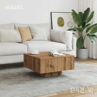 vidaXL Комплект кафе маси, дъб сонома, 60x60x31,5 см, инженерно дърво(SKU:856551), снимка 2 - Маси - 49010751