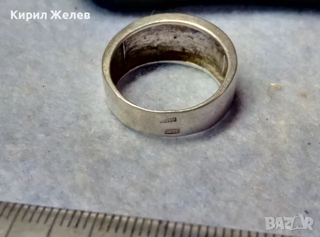 МАРКОВ ВИНТИДЖ АРТ СРЕБЪРЕН ПРЪСТЕН СРЕБРО 925 A1 с ДВЕ МАРКИРОВКИ и ЦВЕТЕН ЕМАЙЛ РЪЧНА РАБОТА 49935, снимка 7 - Пръстени - 49981847