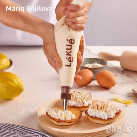 Комплект пош с 3 броя приставки Lekue, за многократна употреба, снимка 3 - Форми - 50587283