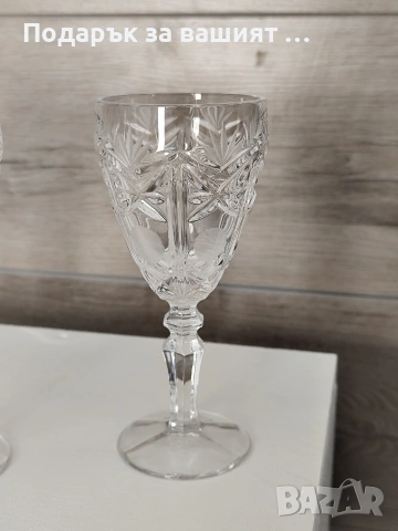 Кристални чаши оловен кристал "Ропотамо","Зорница", "Моника".Купа за лед кристал.Единични бр.