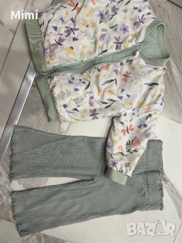 Лот от 2ч бебешко яке и панталон нов, снимка 2 - Комплекти за бебе - 53576705