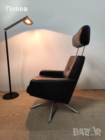 Дизайнерски кожен релакс стол IMG, снимка 4 - Дивани и мека мебел - 52434729