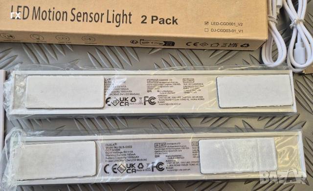 Лампи с датчик за движение на батерии, снимка 5 - Лед осветление - 53490861