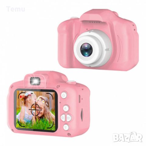 Детски електронен фотоапарат. Цвят: Син или Розов, снимка 5 - Други - 46417134