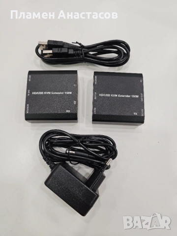 HDMI USB KVM Extender – удължител за HDMI и USB управление до 150 м през CAT6/CAT5e, снимка 8 - Приемници и антени - 53847221