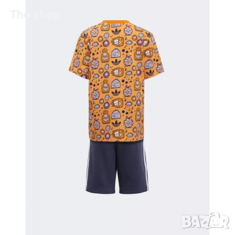 ДЕТСКИ СПОРТЕН ЕКИП ADIDAS X KEVIN LYONS SHORTS AND TEE SET ORANGE/MULTI (002), снимка 2 - Детски комплекти - 45946831