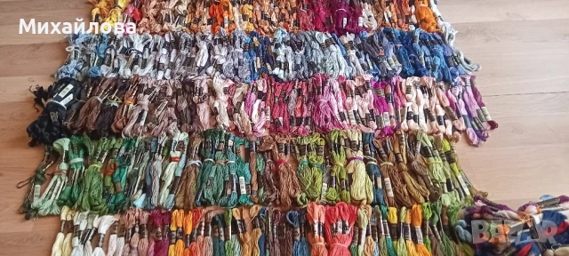 710 бр. чилета ДМС конци за бродиране , снимка 16 - Гоблени - 49123359