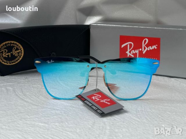 Ray-Ban RB3576 дамски слънчеви очила сини огледални , снимка 3 - Слънчеви и диоптрични очила - 45430173