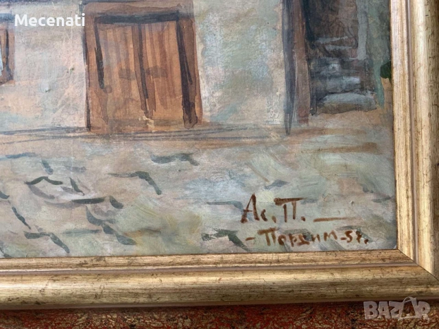 АСЕН ПОПОВ (1895-1976) масло/платно, снимка 7 - Картини - 53112447