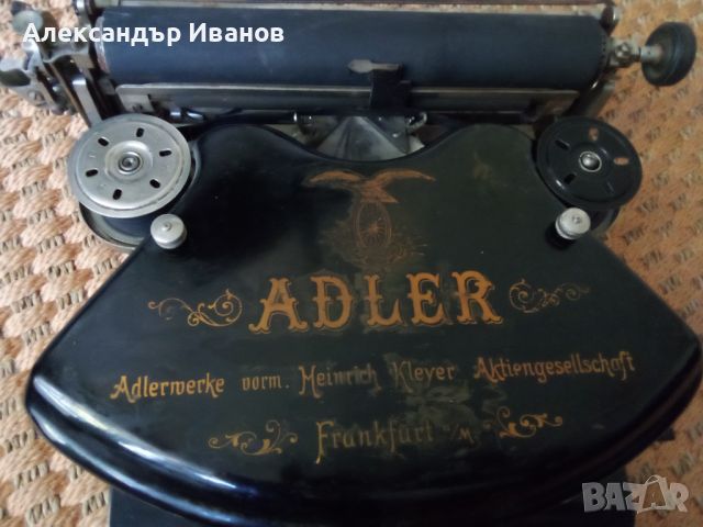 Германска пишеща машина ADLER 1927 г., снимка 2 - Антикварни и старинни предмети - 45793185