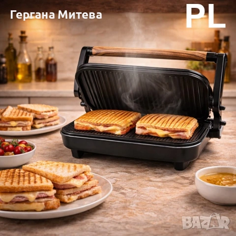 Уред за панини, снимка 2 - Гофретници - 53756577