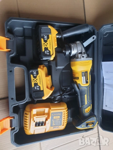 нов Акумулаторен Ъглошлайф Kraftroyal 36V 8,0AH x2 Батерии и зарядно, снимка 4 - Други инструменти - 43982964