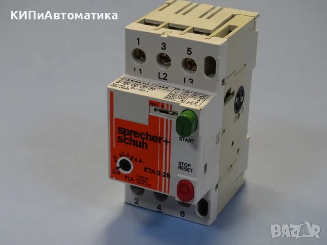 Моторна защита Sprecher+Schuh KTA 3-25 2.5/4A overload relay motor control, снимка 8 - Резервни части за машини - 48546489