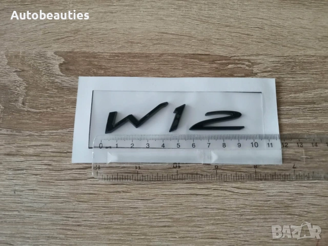 чисто черна емблема W12 за Bentley, снимка 2 - Аксесоари и консумативи - 53897890