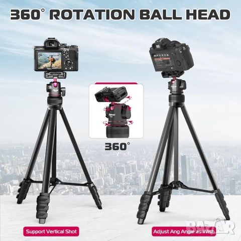 ULANZI TT51 Компактен Трипод за Мобилни Устройства и Камери, снимка 4 - Чанти, стативи, аксесоари - 52230848