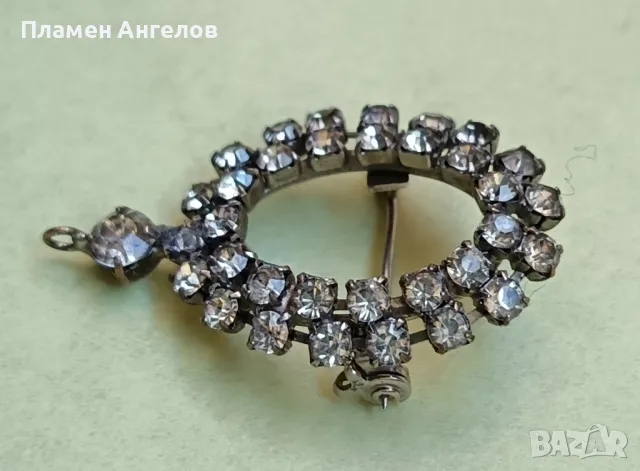 Стара посребрена брошка, снимка 7 - Други ценни предмети - 50095904