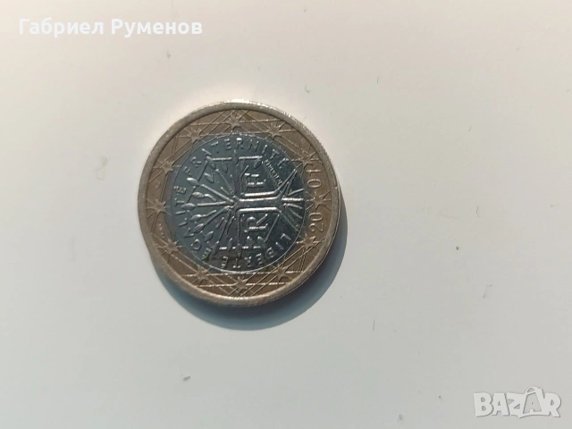 Продавам монета 1евро от 2001, снимка 2 - Нумизматика и бонистика - 53910273