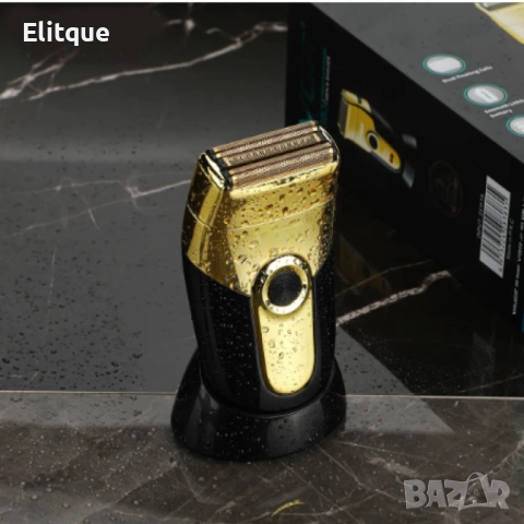 Професионална електрическа самобръсначка, VGR V-383, водоустойчива, LCD дисплей, стойка за зареждане, снимка 4 - Тримери - 52832246