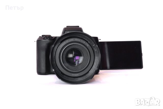 Canon M50 II + 3 обектива, адаптер, сенник и зарядно, снимка 3 - Фотоапарати - 45635519