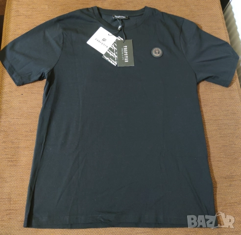 Trapstar Тениска с метално лого черна XL, снимка 4 - Тениски - 52297715