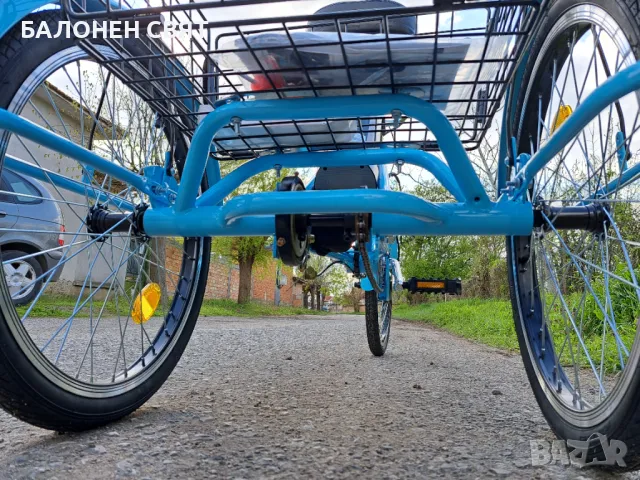 Сгъваем Нов модел e-Trike Hybrid Велосипед с три гуми Електрически Хибрид, снимка 12 - Велосипеди - 49831136