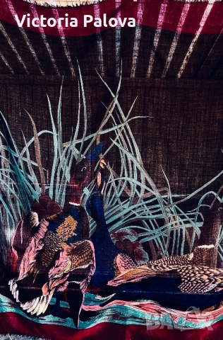 Голям дизайнерски шал - картина тънка вълна, снимка 12 - Шалове - 52905085