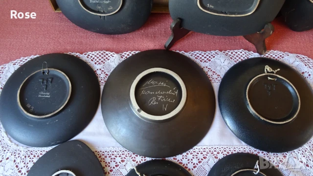 Чинии за стена художествена керамика Ruscha handarbeid , снимка 5 - Декорация за дома - 51138396