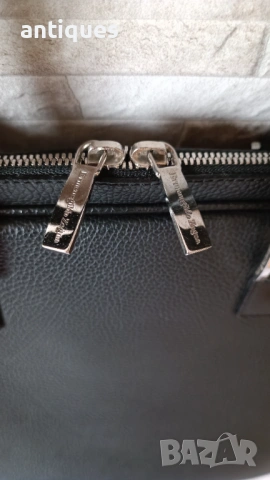 Мъжка чанта - Ermenegildo Zegna - естествена кожа - Made in Italy, снимка 5 - Чанти - 53267725