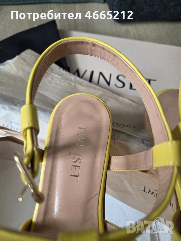 кожени сандали Twinset, снимка 2 - Сандали - 54303485