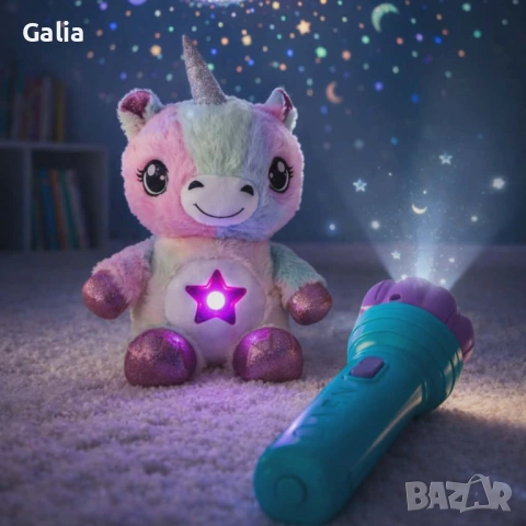 Плюшена играчка с нощна лампа 2в1 + детски фенер, снимка 5 - Плюшени играчки - 53717224
