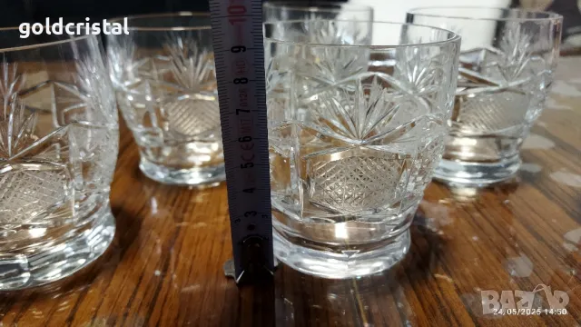 кристални чаши серия Поморие , снимка 4 - Антикварни и старинни предмети - 50437146