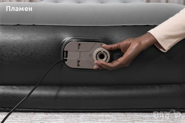 НАДУВАЕМ двоен ДЮШЕК легло, матрак спалня Bestway® Tritech  с ел.помпа 220 V 203 cm x 152 cm x 46 cm, снимка 10 - Спални и легла - 13694113