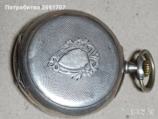 сребърен джобен часовник , снимка 3 - Джобни - 52052534