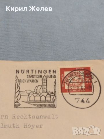 Стар пощенски плик с марки и печати 1962г. Германия за КОЛЕКЦИЯ ДЕКОРАЦИЯ 46002, снимка 5 - Филателия - 46397386