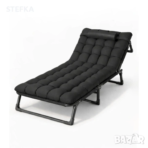 Шезлонг с възглавница , снимка 3 - Градински мебели, декорация  - 53879725
