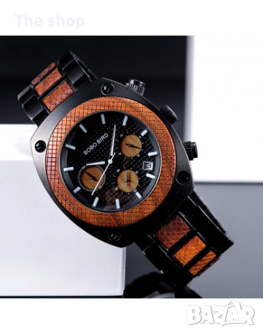 Луксозен дървен часовник - Dubai (005), снимка 2 - Луксозни - 44970520
