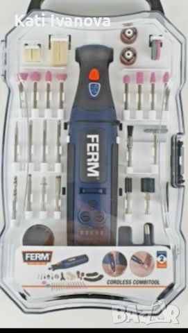 FERM Multi Tool Акумулаторен дремел с 50 аксесоара
